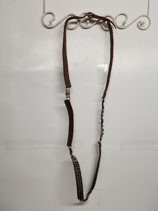 Tan Leather Metal Studded Handmade Doubled Ren Faire Rare Quality Belt 79\